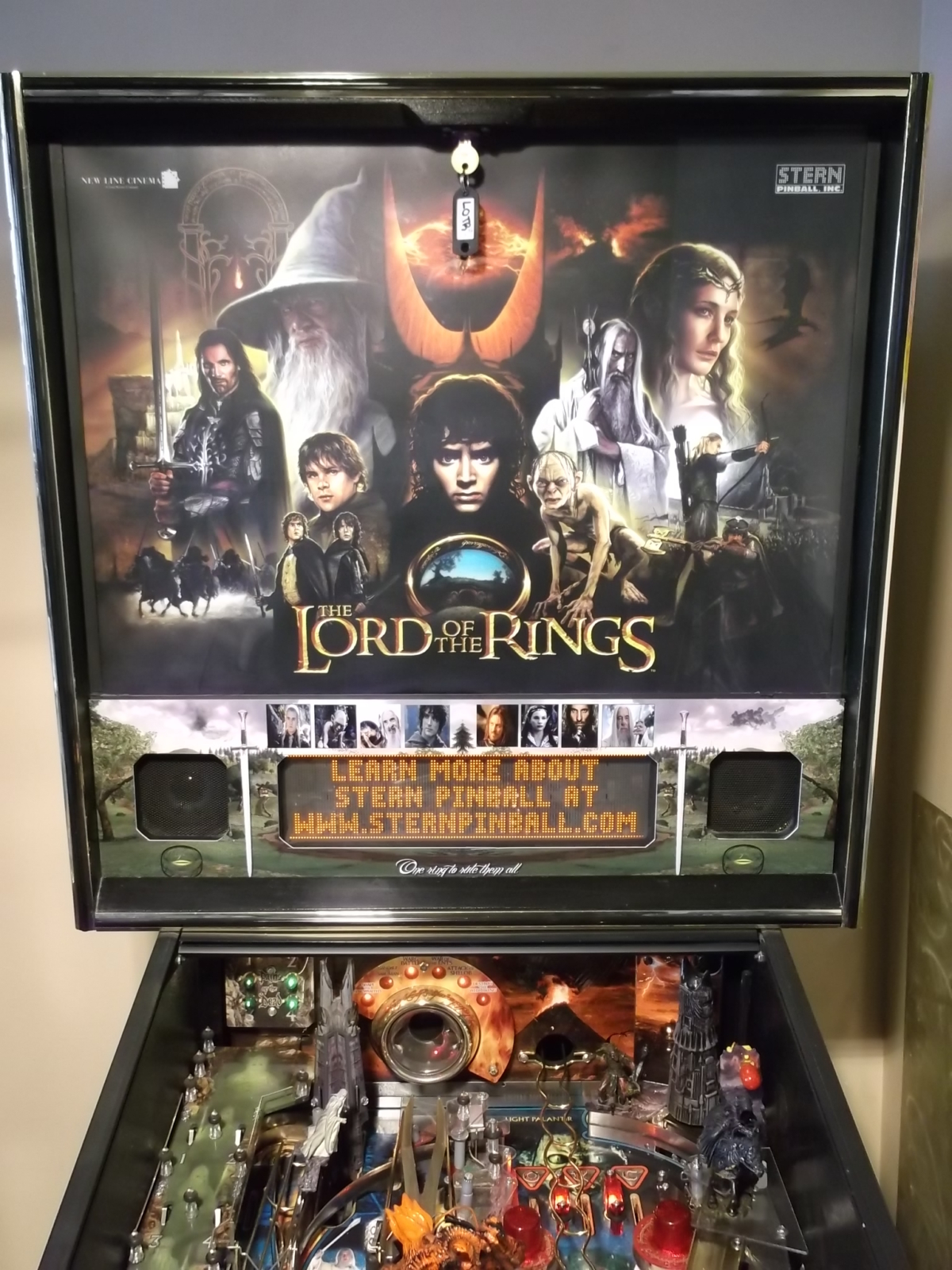 bagageruimte Posters Verlichting Lord Of The Rings LOTR Custom Display / Speaker Panel Removable Artwork Mod  | Shop | Absolute Pinball & Amusements